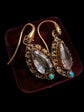 EARLY 19TH CENTURY AMETHYST SNAKE EARRINGS