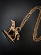 19TH CENTURY FINELY MODELLED HORSE FOB PENDANT