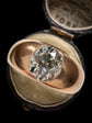 VICTORIAN DIAMOND & 18CT GOLD FLUSH SET RING