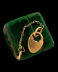19TH CENTURY WORKING 18CT GOLD PADLOCK & KEY