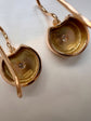 ANTIQUE DIAMOND & 15CT GOLD HORSESHOE EARRINGS