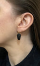 VICTORIAN WHITBY JET ACORN EARRINGS