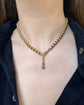 ANTIQUE 9CT GOLD SNAKE DOG CLIP