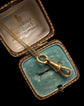 ANTIQUE 18CT GOLD DOG CLIP