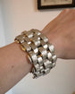 VICTORIAN SUPER CHUNKY SILVER BRACELET
