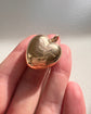 ANTIQUE LARGE PUFFY GOLD HEART PENDANT ‘TOUJOURS PRÉSENTE, TOUJOURS CHÈRE’