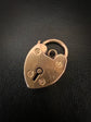 VICTORIAN 15CT GOLD HEART PADLOCK CLASP/PENDANT