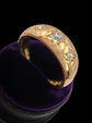 EDWARDIAN CHUNKY 18CT GOLD & DIAMOND GYPSY SET RING