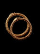 GEORGIAN LARGE 15CT GOLD OUROBOROS SPLIT RING