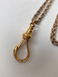 VICTORIAN LARGE 18CT GOLD SNAKE DOG CLIP