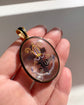 VICTORIAN BISHOPS MITRE ROCK CRYSTAL LOCKET