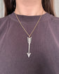 VICTORIAN PASTE ARROW PENDANT