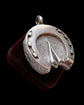 LARGE VICTORIAN SILVER HORSE HOOF LOCKET