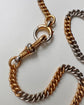 ANTIQUE 18CT GOLD & PLATINUM BI-COLOUR CURB CHAIN