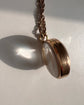 ANTIQUE LARGE 15CT GOLD & CRYSTAL LOCKET