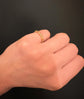 GEORGIAN 18CT GOLD CHASED SPLIT RING