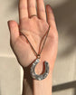 LARGE VICTORIAN SILVER HORSESHOE PENDANT