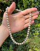 VICTORIAN LARGE SCALE SILVER BEAD NECKLACE