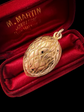 VICTORIAN 18CT GOLD WALNUT VINAIGRETTE PENDANT
