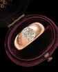 VICTORIAN DIAMOND & 18CT GOLD FLUSH SET RING