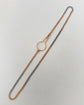 ANTIQUE BI COLOUR PLATINUM & 18CT GOLD CURB CHAIN