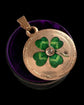 19TH CENTURY ENAMEL & DIAMOND FOUR LEAF CLOVER LOCKET