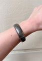 19TH CENTURY SILVER NIELLO CHEQUERBOARD BANGLE