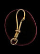 VICTORIAN 15CT GOLD LATGE SNAKE DOG CLIP