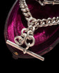 ANTIQUE SILVER CURB CHAIN WITH SLIDING T-BAR