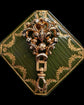 19TH CENTURY SWISS ENAMEL BAIL WITH TWIST DOGCLIP