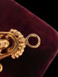 EARLY 19TH CENTURY 18CT GOLD ENAMEL EARRINGS AND BROOCH DEMI PARURE