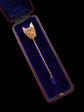 ANTIQUE ENAMEL ‘FRENCHIE’ DOG STICK PIN