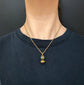 VICTORIAN 15CT GOLD & TURQUOISE INTAGLIO FOB PENDANT