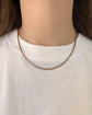 ANTIQUE BI-COLOUR 9CT GOLD SNAKE CHAIN