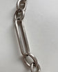VICTORIAN SILVER PAPERCLIP ALBERT CHAIN