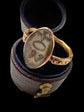 GEORGIAN DOVE & DOUBLE HEART NAVETTE SEPIA RING