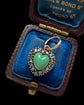 VICTORIAN TURQUOISE & DIAMOND HEART PENDANT