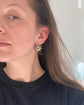 19TH CENTURY FACETED PASTE STAR EARRINGS