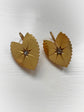 VICTORIAN 15CT GOLD & DIAMOND HEART EARRINGS