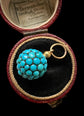 VICTORIAN PAVÉ TURQUOISE SPHERE PENDANT