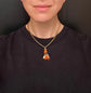 19TH CENTURY CORAL HAND PENDANT