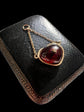ANTIQUE GARNET & DIAMOND HEART PENDANT