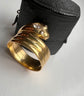 VICTORIAN 18CT & DIAMOND SNAKE RING