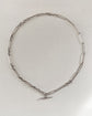 ANTIQUE SUPER CHUNKY SILVER PAPERCLIP CHAIN