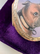 VICTORIAN PAINTED DOG LOCKET