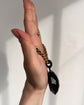 HUGE VICTORIAN FACETED JET PENDANT