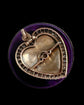 ANTIQUE DIAMOND & ENAMEL HEART PENDANT