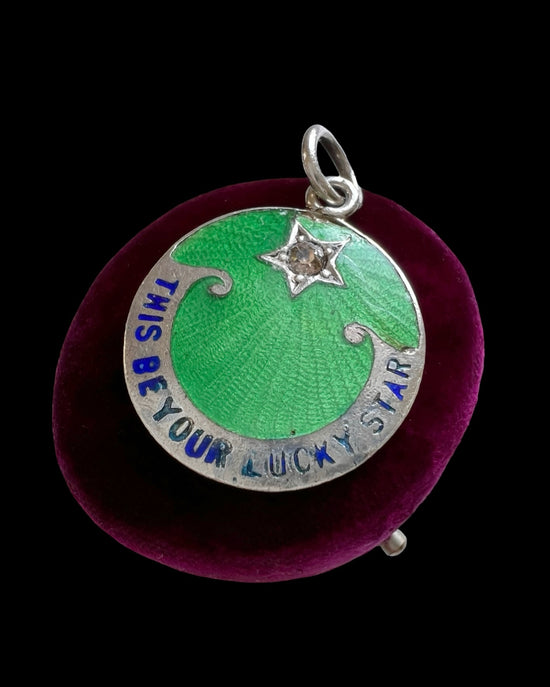 ANTIQUE ‘THIS BE YOUR LUCKY STAR’ PENDANT