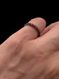 GEORGIAN FACETED GARNET ETERNITY RING