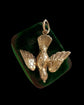 ANTIQUE 15CT GOLD DOVE BIRD PENDANT